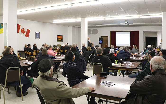 More than 50 people came out to the community meeting for a new hotel in the Town of Redvers, last Tuesday. The meeting was held at the Golden Age Centre. <br />